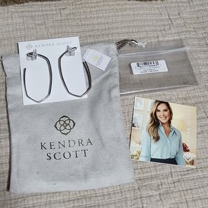Danielle Hoop Earrings in Silver by Kendra Scott